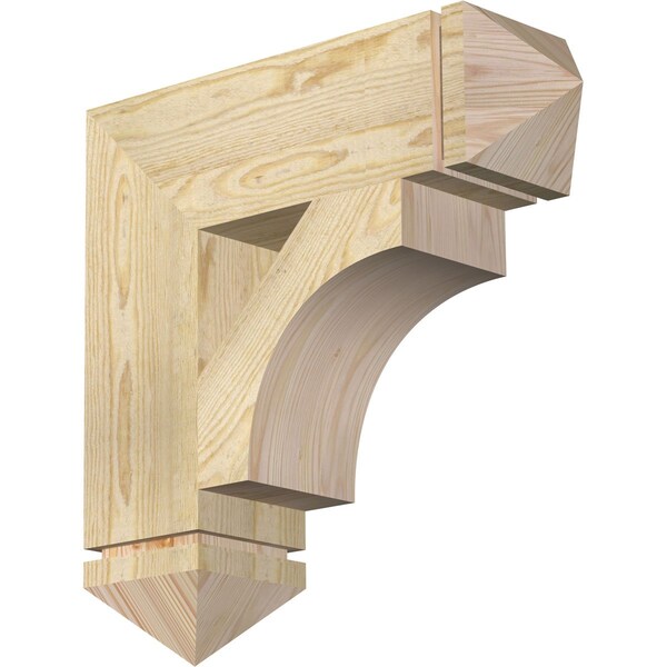Ekena Millwork Westlake Arts & Crafts Rough Sawn Bracket, Douglas Fir, 6"W x 22"D x 22"H BKT06X22X22WTL03RDF - main